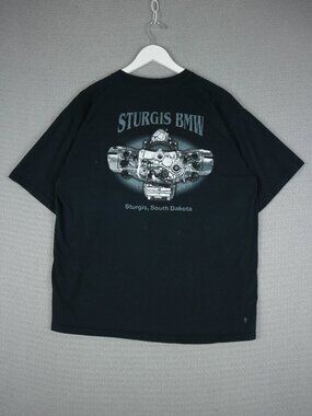Sturgis BMW South Dakota Engine Tee Mens Large Black